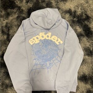 Sp5der hoodie Sky blue size L